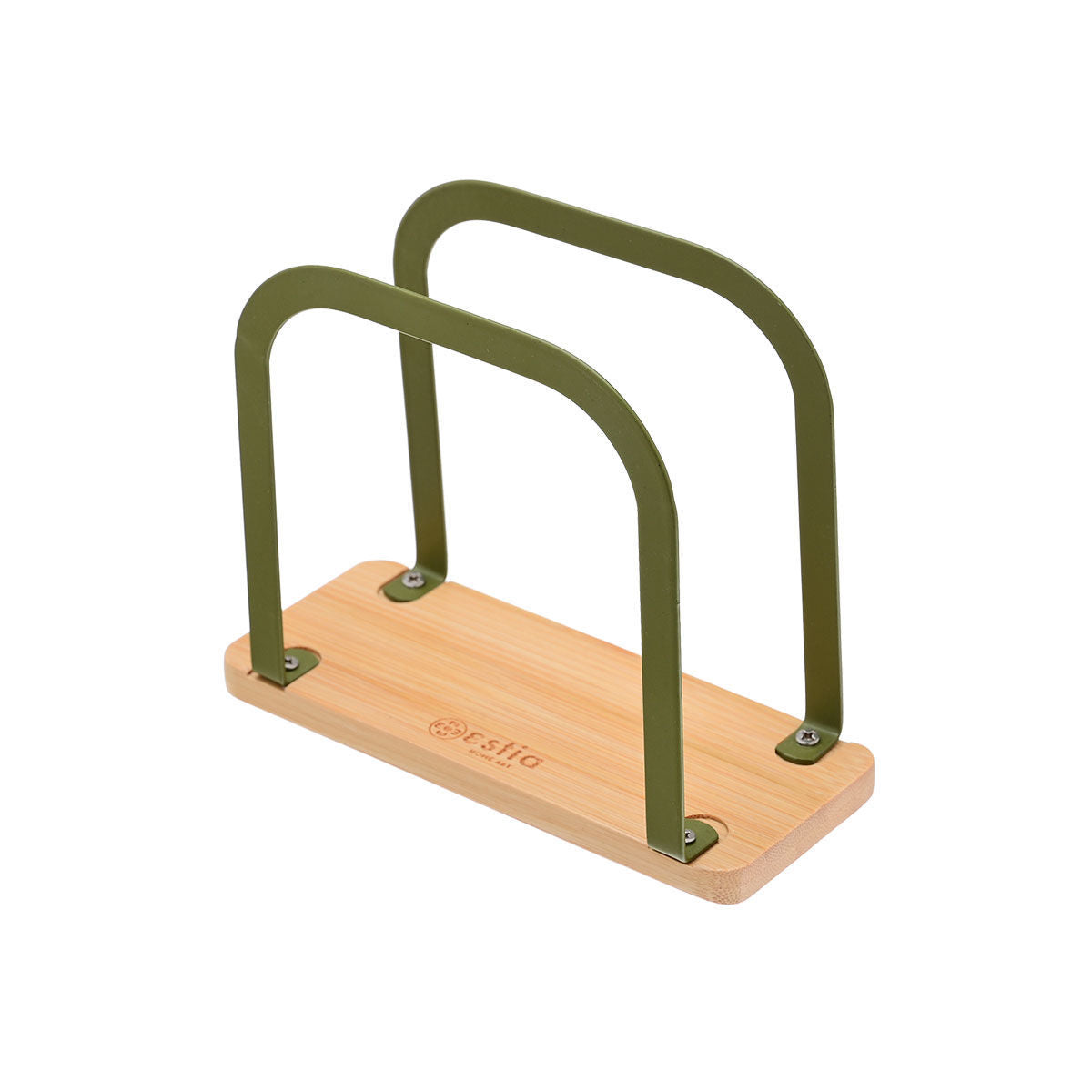 Estia Χαρτοπετσετοθήκη Bamboo Essentials Τετράγωνη Μεταλλική 20x20x7 εκ