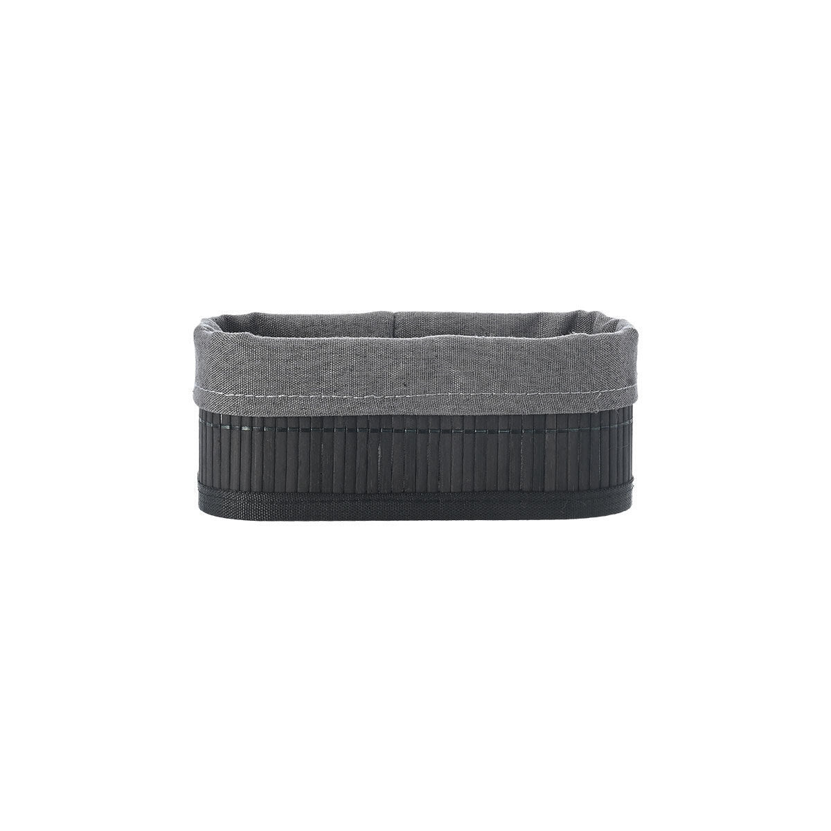 Estia Καλάθι Οργάνωσης Bamboo Essentials με Επένδυση Μαύρο 19.5x10εκ