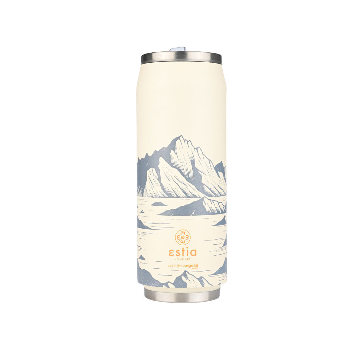 Estia Travel Cup Save The Aegean Ποτήρι Θερμός New Collection - 500ml