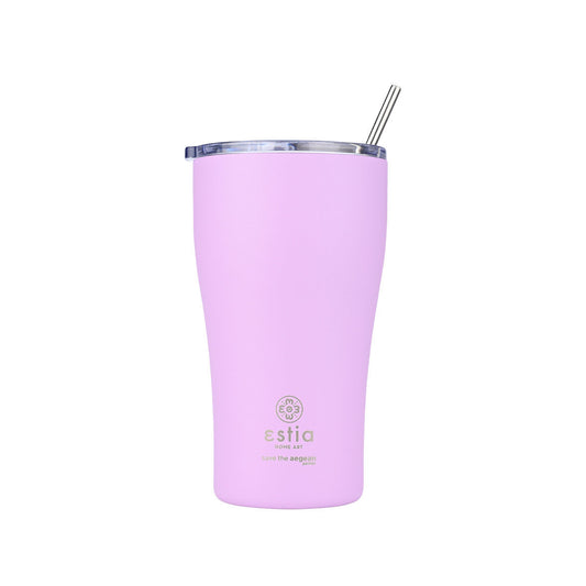 Estia Coffee Mug Save The Aegean Ποτήρι Θερμός με Καλαμάκι - 500ml