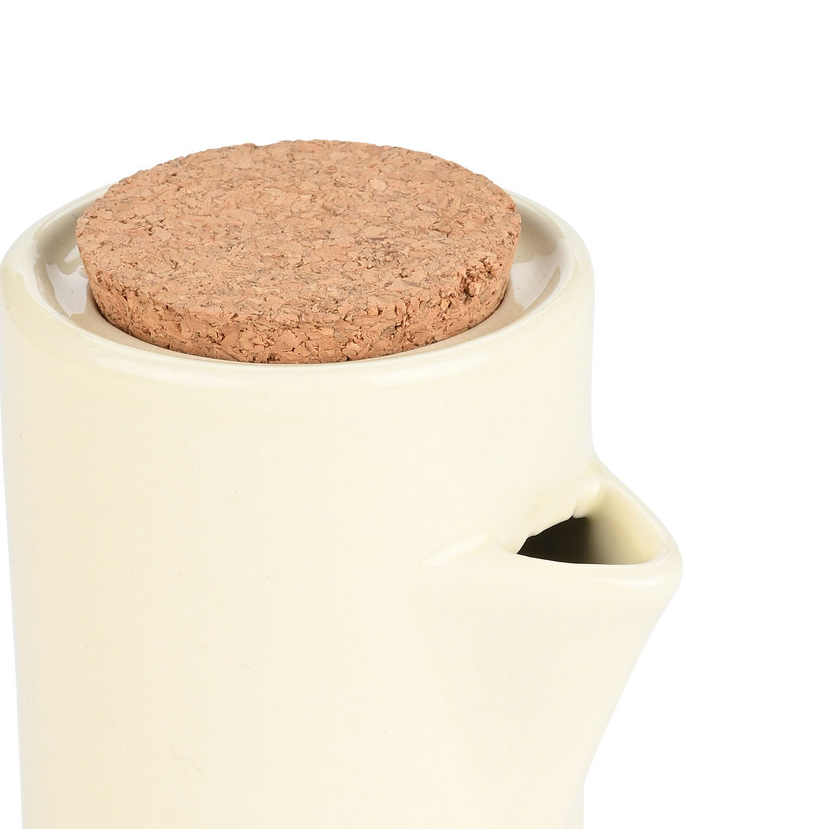 Estia Μπουκάλια για Λάδι & Ξύδι Allure Κεραμικά Ivory