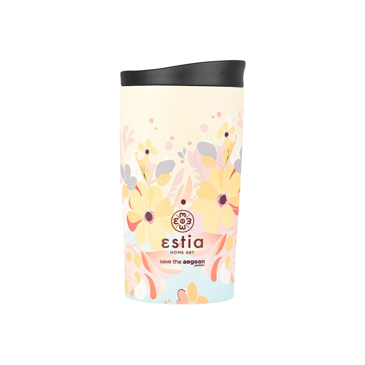 Estia Travel Mug Save The Aegean Κούπα Θερμός New Collection - 350ml