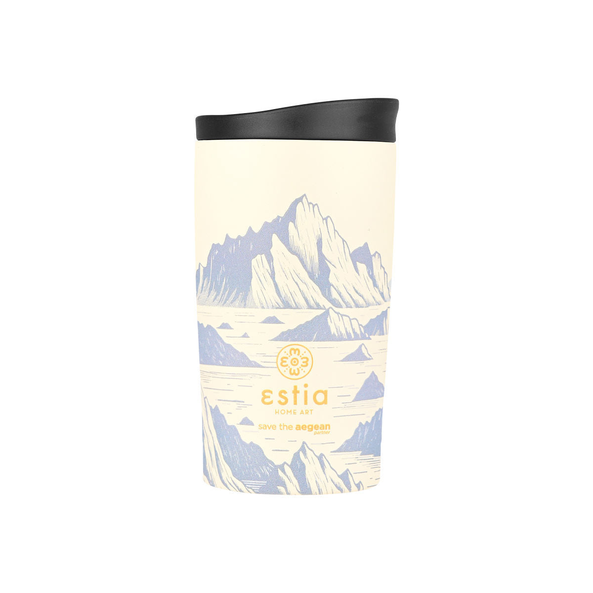 Estia Travel Mug Save The Aegean Κούπα Θερμός New Collection - 350ml