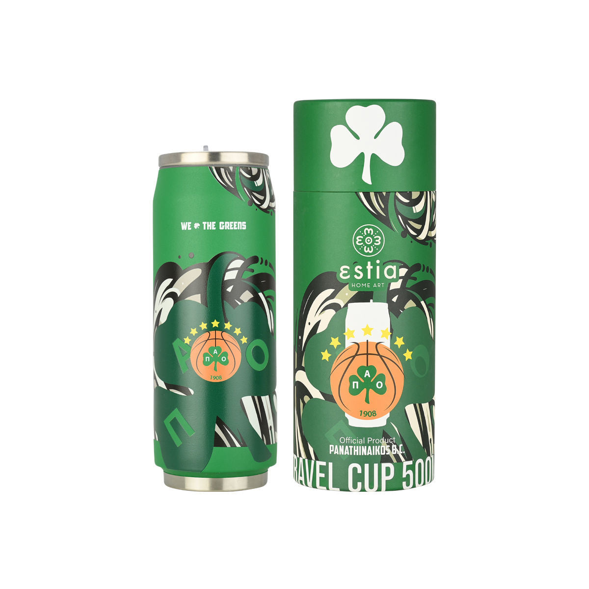 Estia Θερμός Travel Cup PANATHINAIKOS BC Edition WE THE GREENS - 500ml