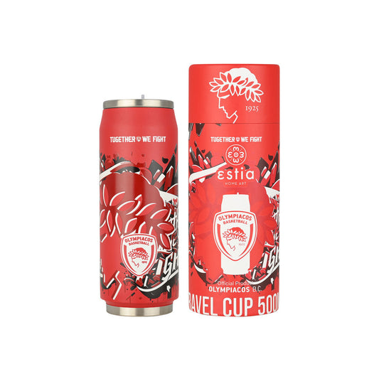 Estia Θερμός Travel Cup OLYMPIACOS BC Edition TOGETHER WE FIGHT - 500ml