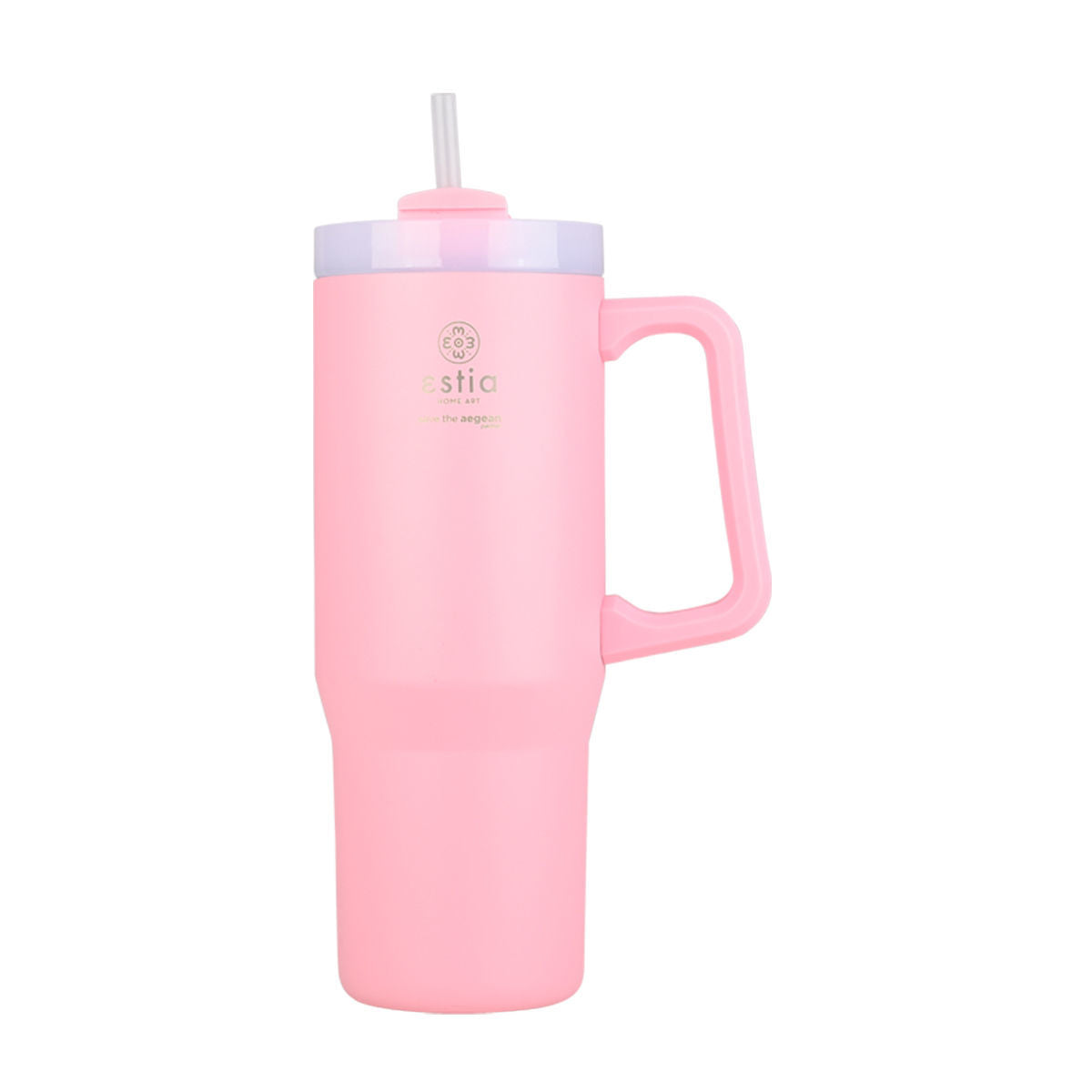 Bundle Black Friday (x3) Estia Straw Tumbler XL & Lunch Pot & Ισοθερμική Τσάντα - Ροζ