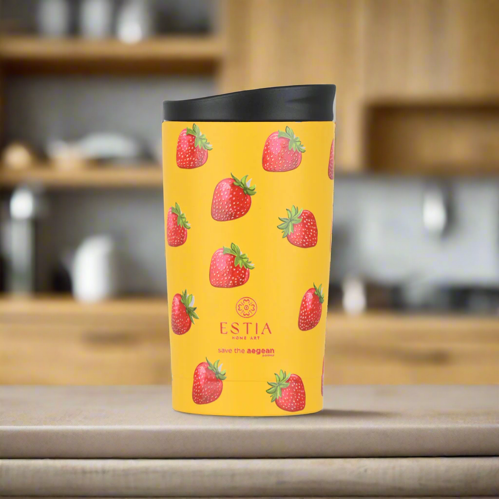 Estia Travel Mug Save The Aegean Κούπα Θερμός Series 3 - 350ml