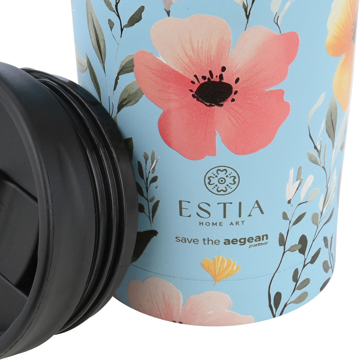 Estia Travel Mug Save The Aegean Κούπα Θερμός Series 3 - 350ml