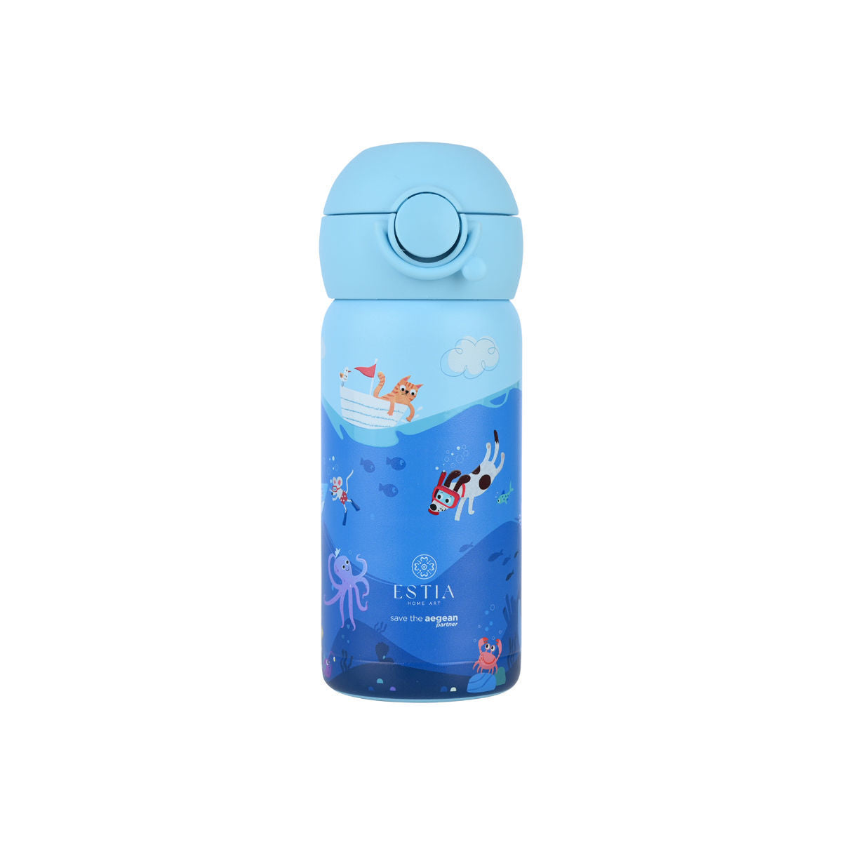 Estia Θερμός Παιδικό Wonder Bottle Save The Aegean Series 3 - 350ml