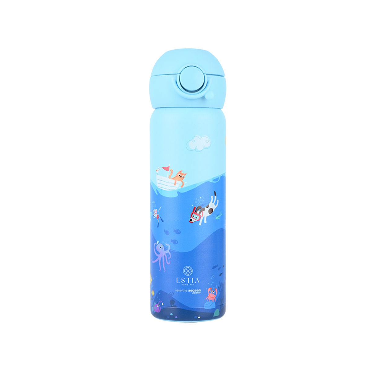 Estia Θερμός Παιδικό Wonder Bottle Save The Aegean Series 3 - 500ml