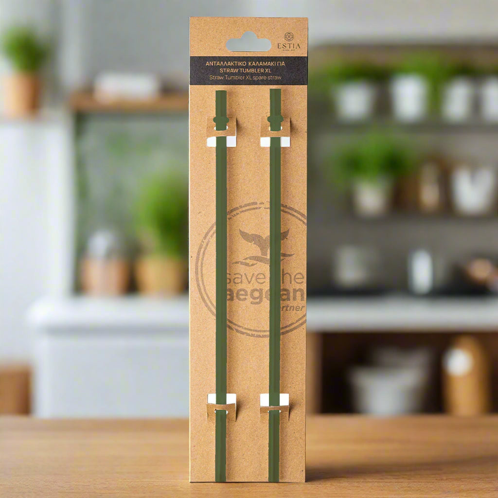 Estia Ανταλλακτικό Καλαμάκι Straw Tumbler XL Series 3 1200ml - 2τμχ