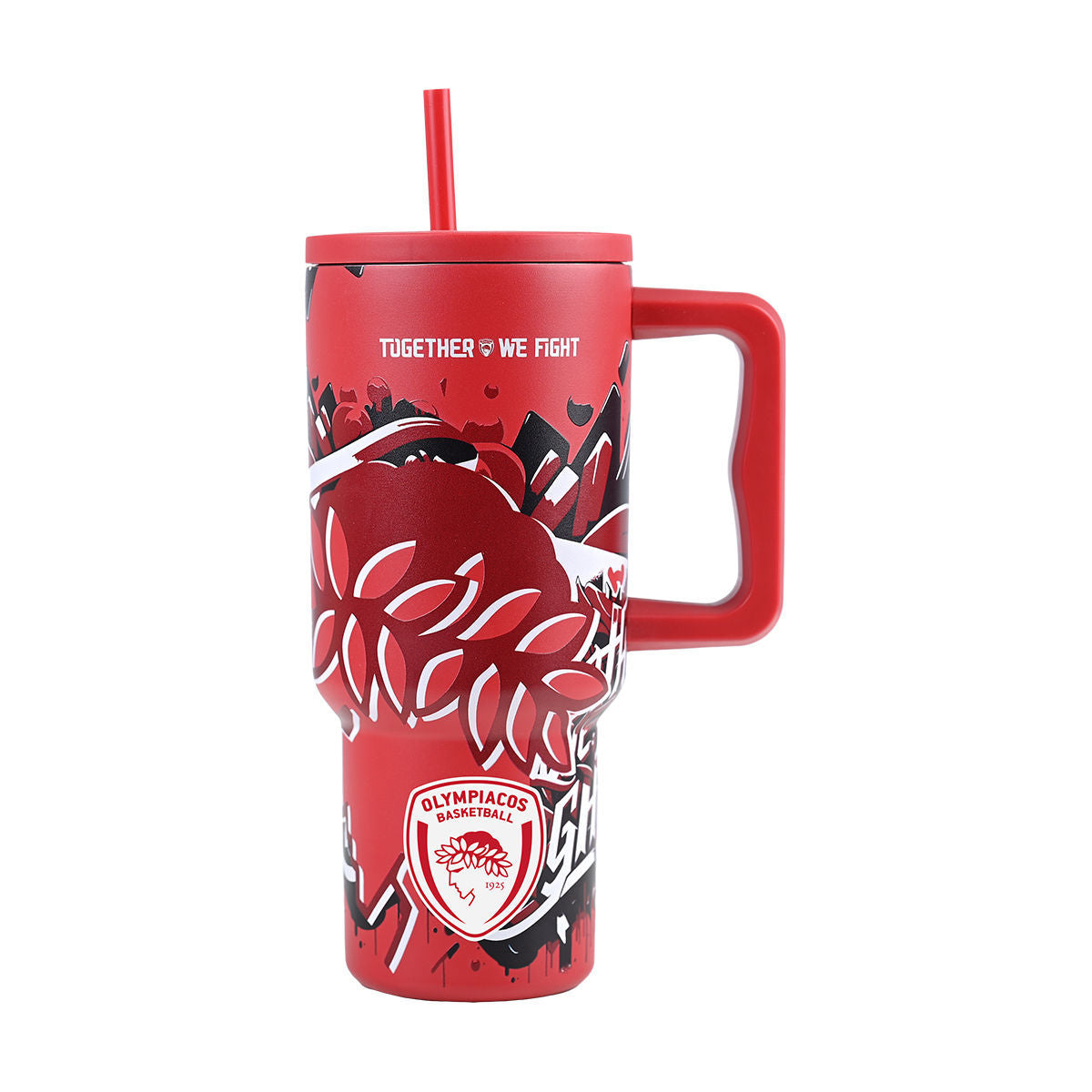 Estia Θερμός Straw Tumbler XL OLYMPIACOS BC Together We Fight Edition - 900ml
