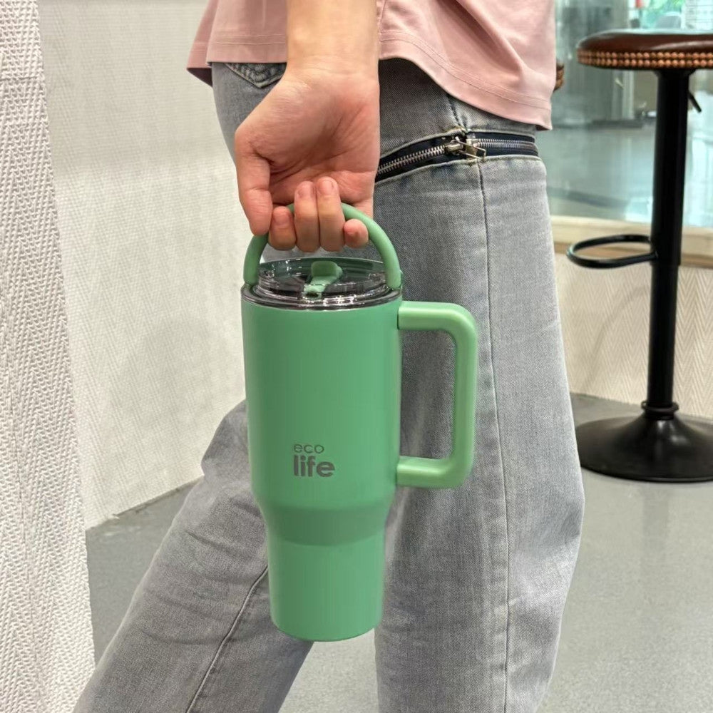 Ecolife Ποτήρι Θερμός - Tumbler με 2 Λαβές - 900ml