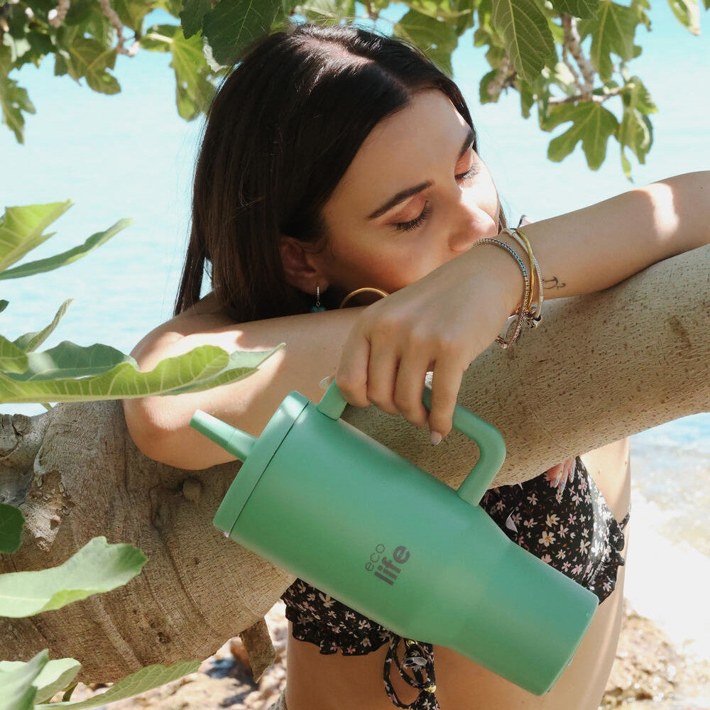 Ecolife Ποτήρι Θερμός - Tumbler με 2 Λαβές - 900ml