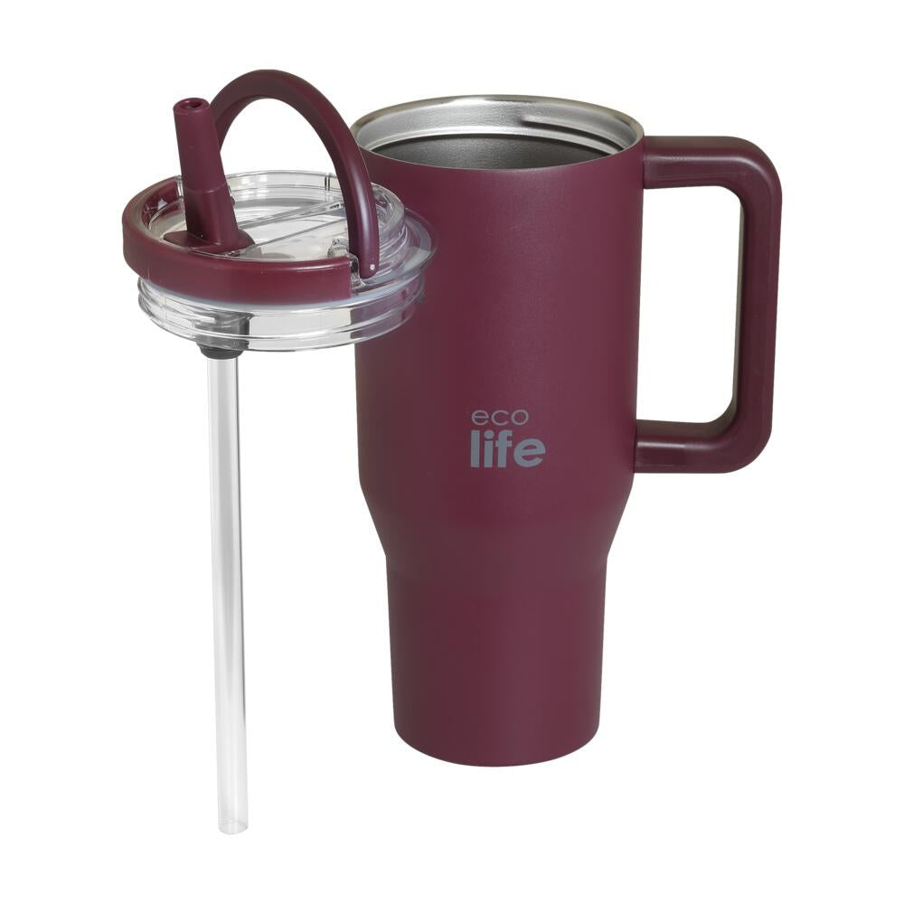 Ecolife Ποτήρι Θερμός - Tumbler με 2 Λαβές - 900ml
