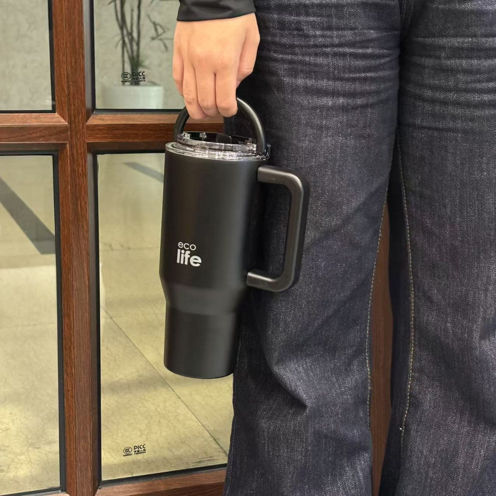 Ecolife Ποτήρι Θερμός - Tumbler με 2 Λαβές - 900ml