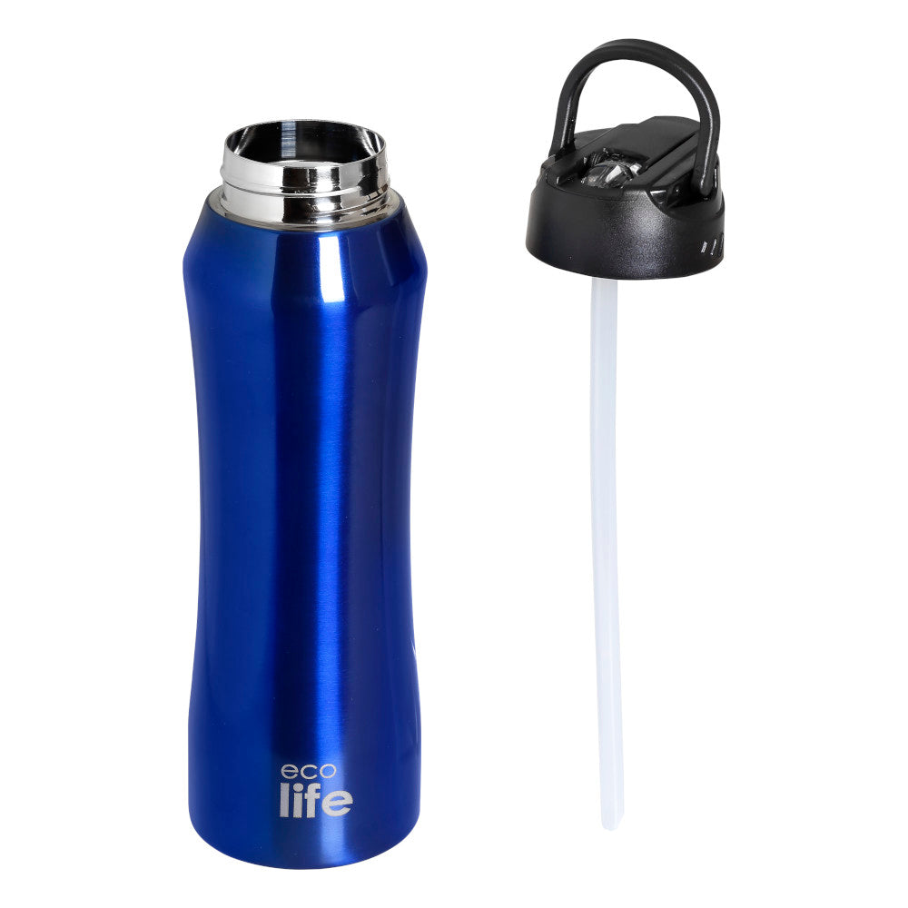 Ecolife Μπουκάλι Θερμός με Εσωτερικό Καλαμάκι - 500ml