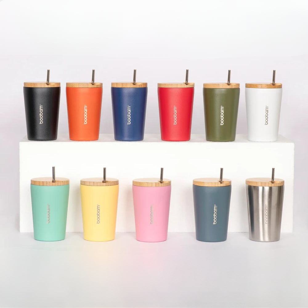 Boobam Cup Lite Ποτήρι Θερμός με Καλαμάκι - 350ml