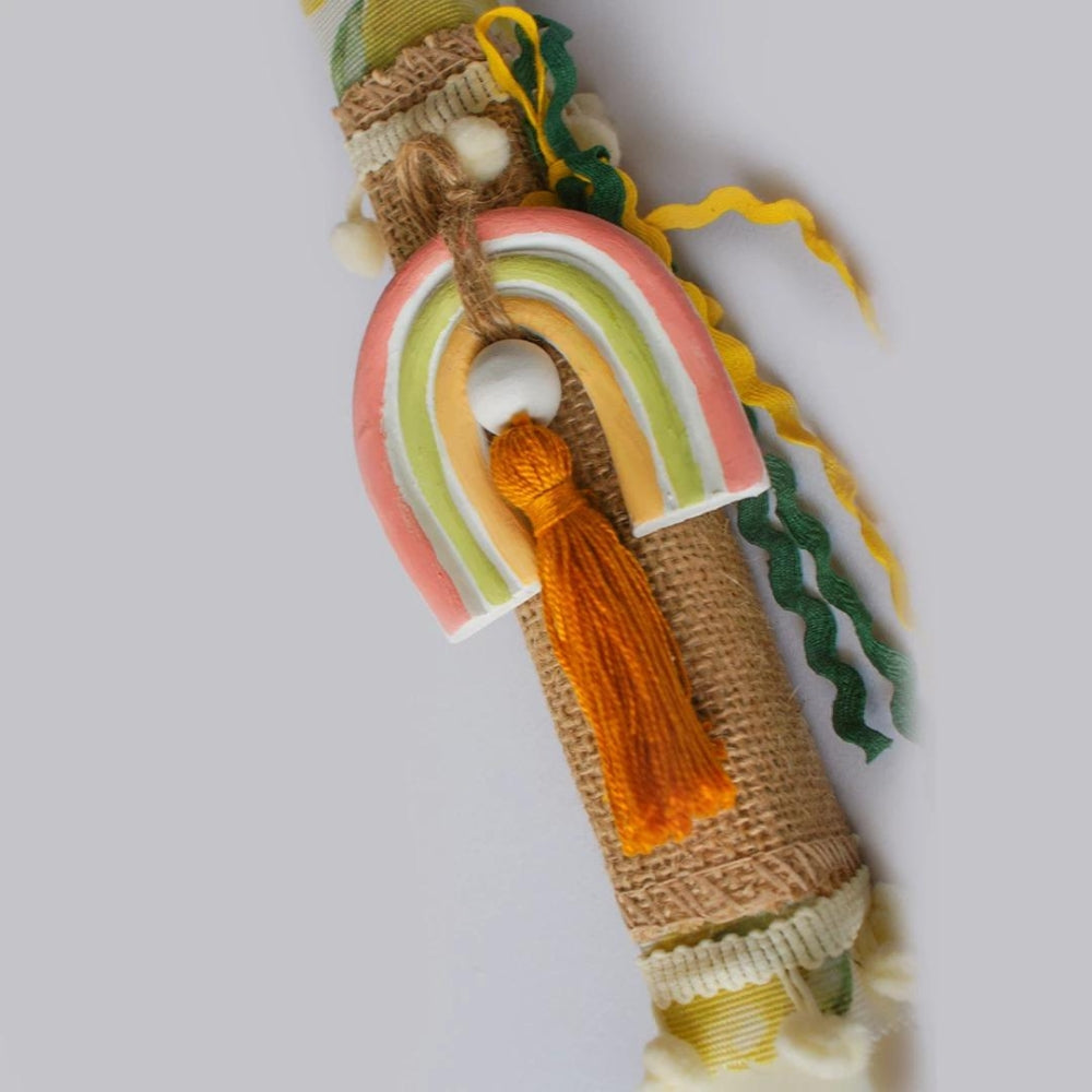 Candlemaker Φυτική Λαμπάδα Adorable Rainbow