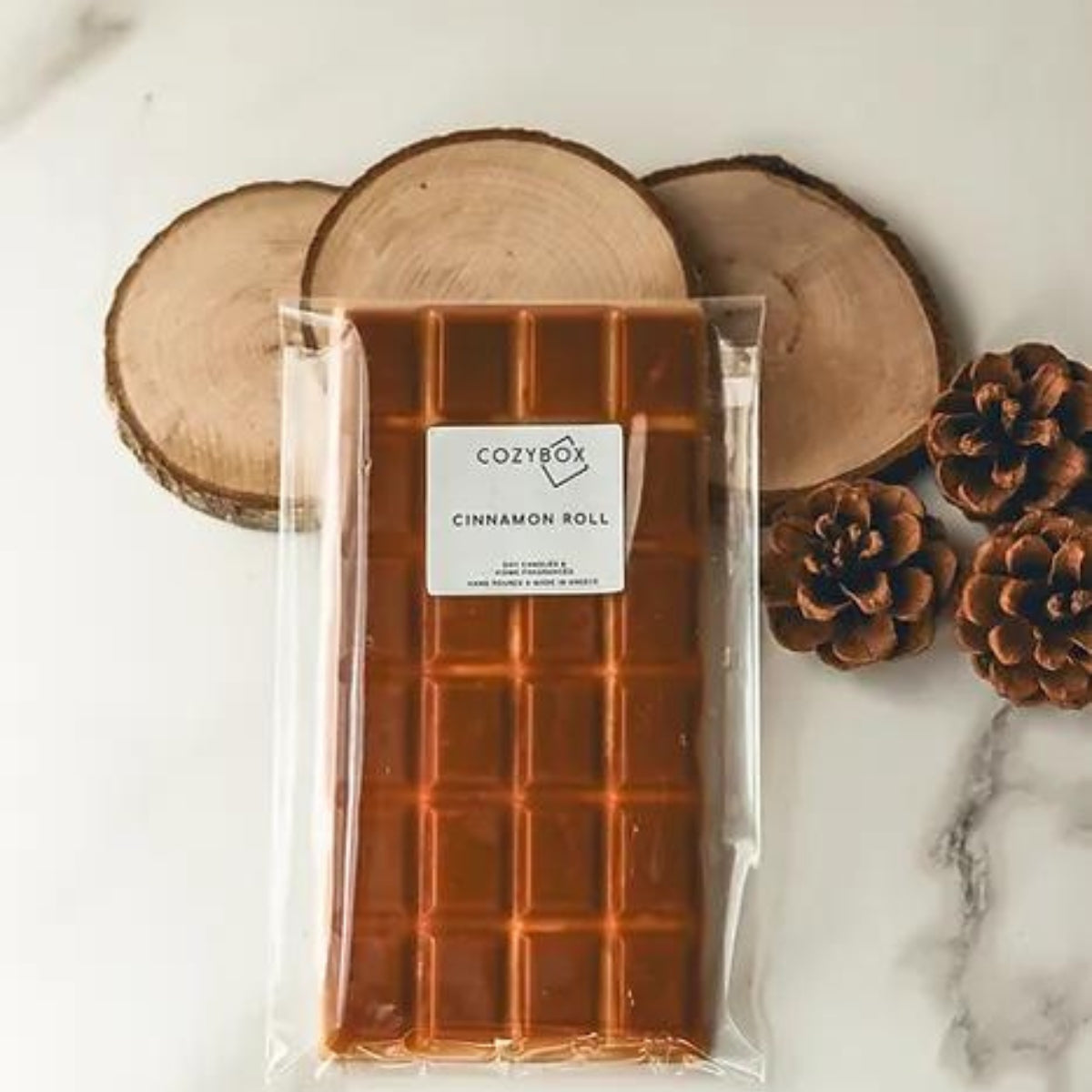 Cozybox Cinnamon Roll Chocolate Bar Wax Melt από Κερί Eλαιοκράμβης