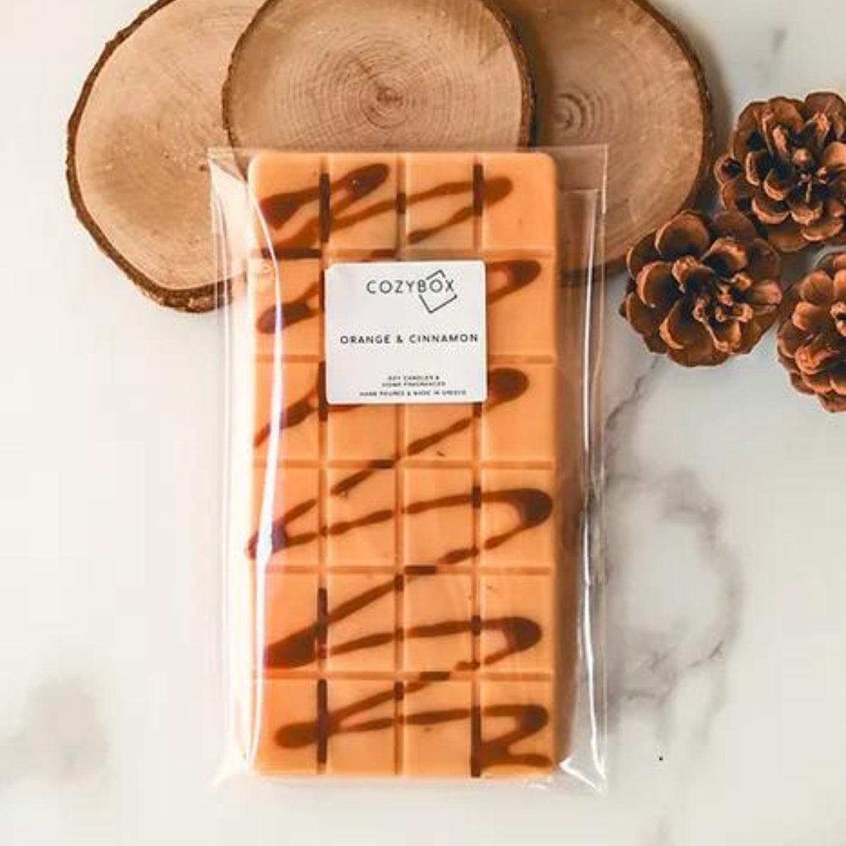 Cozybox Orange & Cinnamon Chocolate Bar Wax Melt από Κερί Eλαιοκράμβης