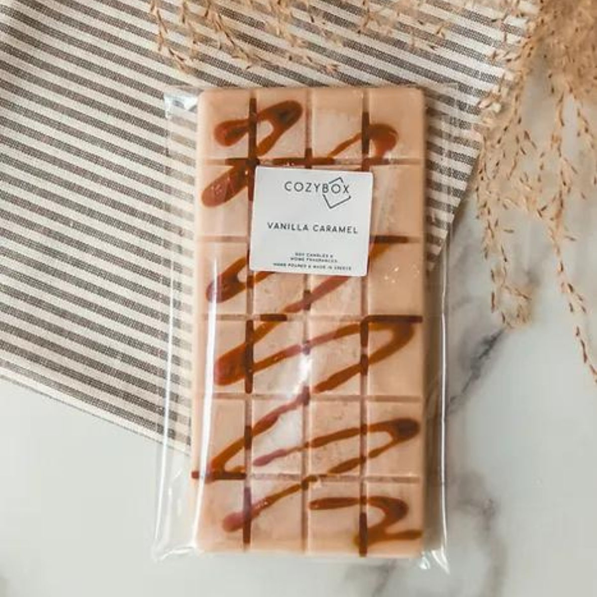 Cozybox Whiskey & Caramel Chocolate Bar Wax Melt από Κερί Eλαιοκράμβης