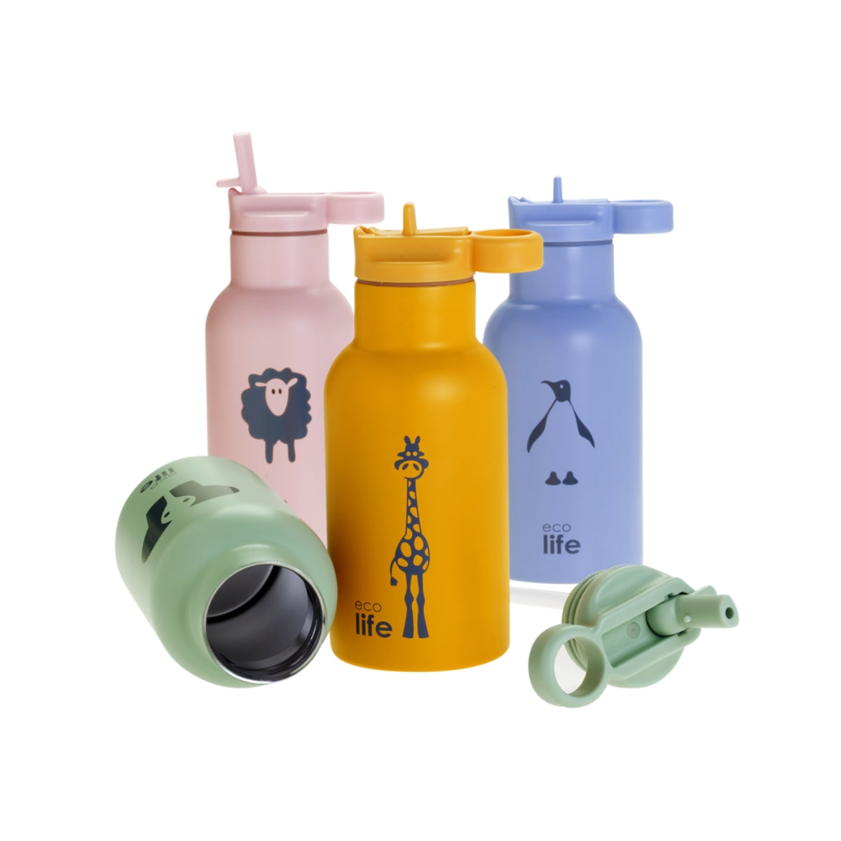 Ecolife Kids Παγουράκι Θερμός Animals - 350ml