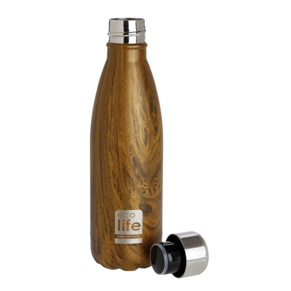 Ecolife Μπουκάλι Θερμός Wood - 500ml
