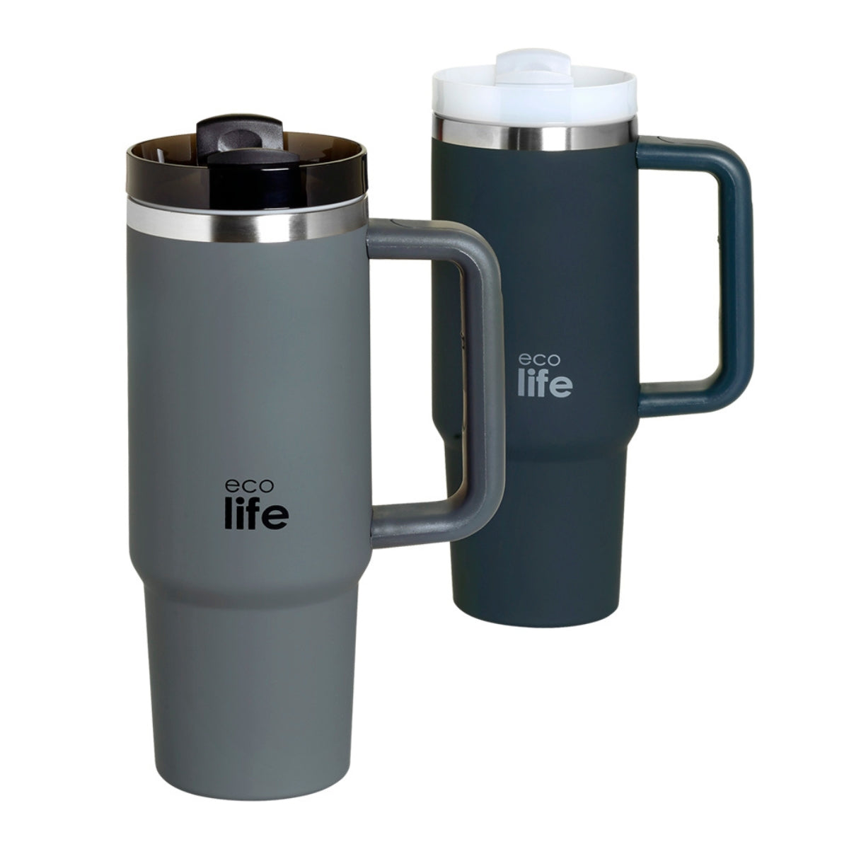 Ecolife Ποτήρι Θερμός με Λαβή και Καλαμάκι - 900ml