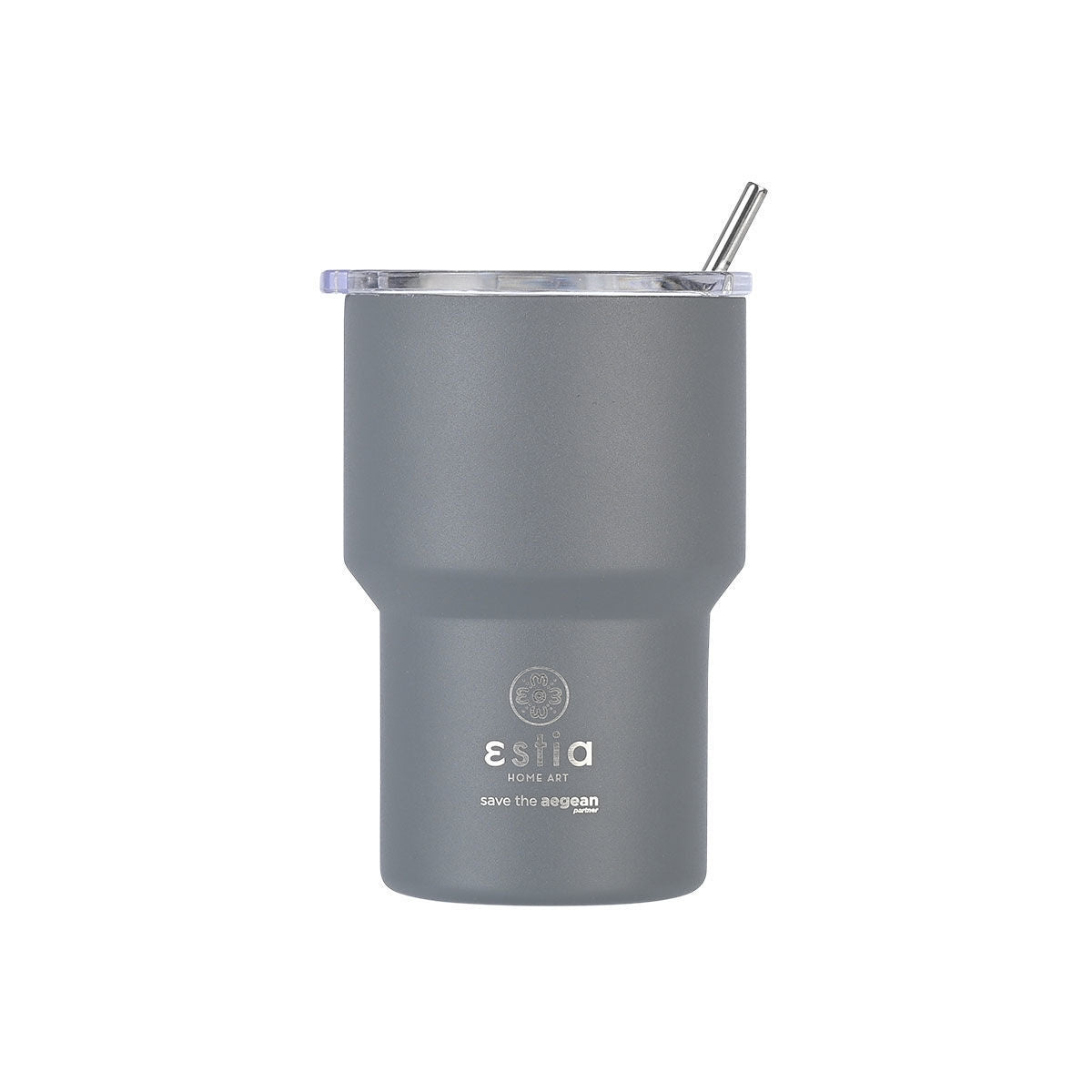 Estia Coffee Mug Lite Save The Aegean Ποτήρι Θερμός με Καλαμάκι - 400ml