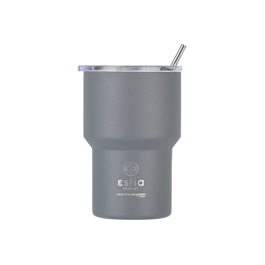Estia Coffee Mug Lite Save The Aegean Ποτήρι Θερμός με Καλαμάκι - 400ml