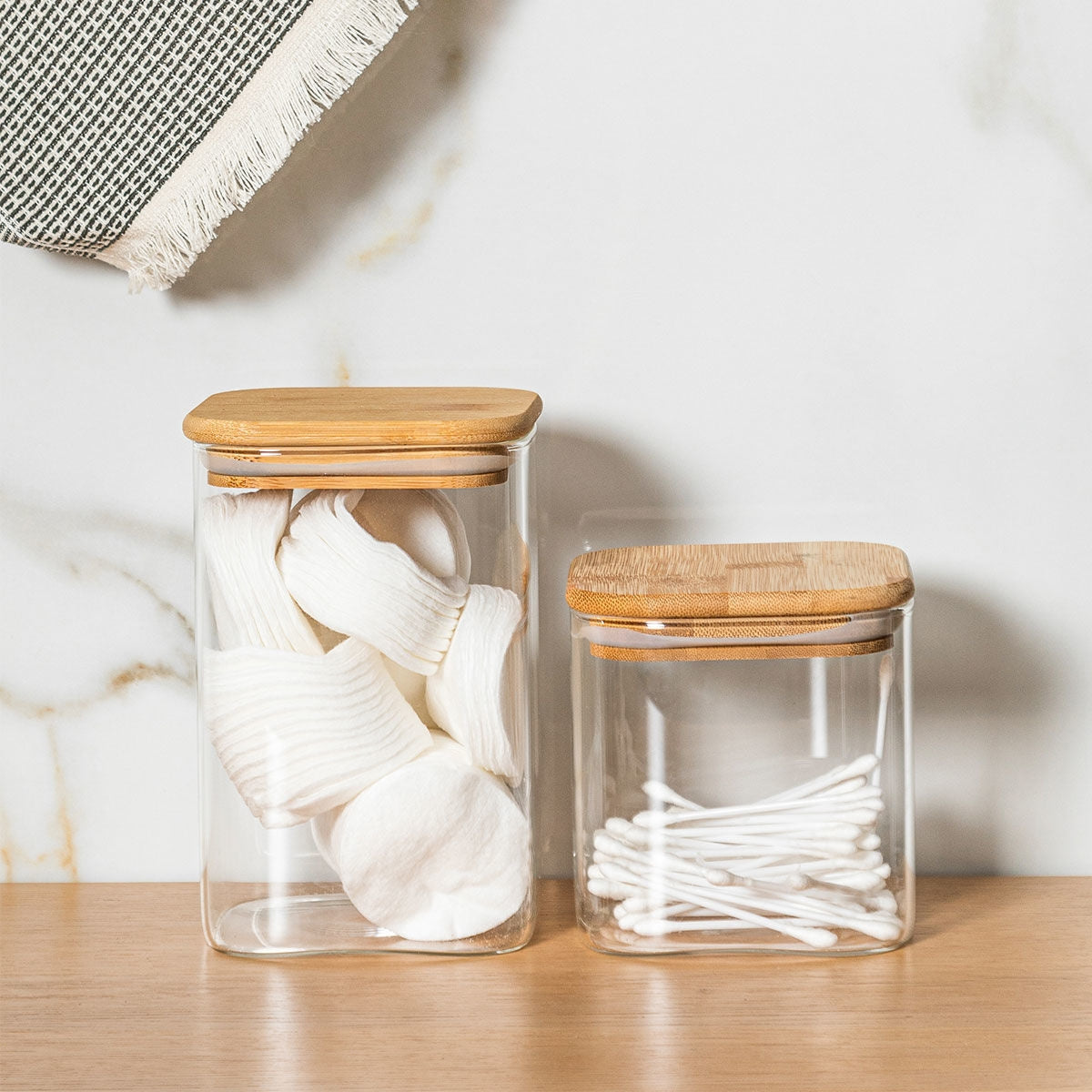 Estia Δοχείο Αποθήκευσης Bamboo Essentials 550ml Γυάλινο Με Καπάκι
