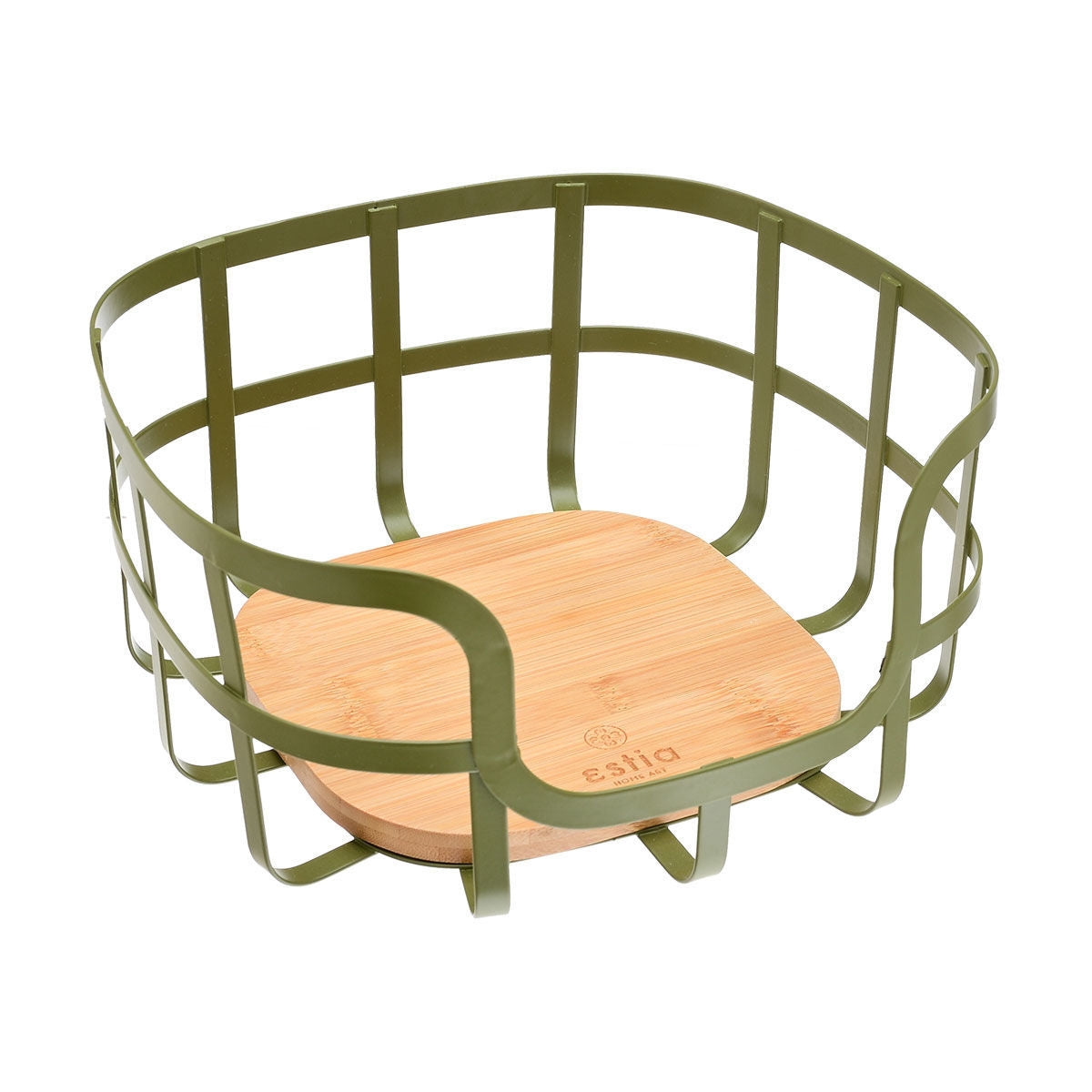 Estia Φρουτιέρα Bamboo Essentials Μεταλλική - Λαδί