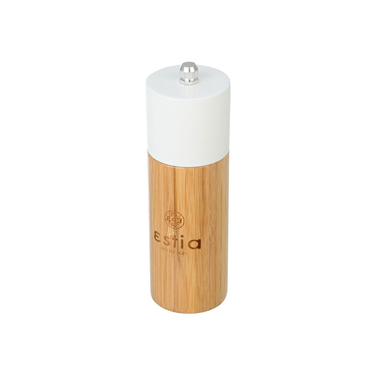 Estia Μύλος για Αλάτι Πιπέρι Bamboo Essentials - Λευκός
