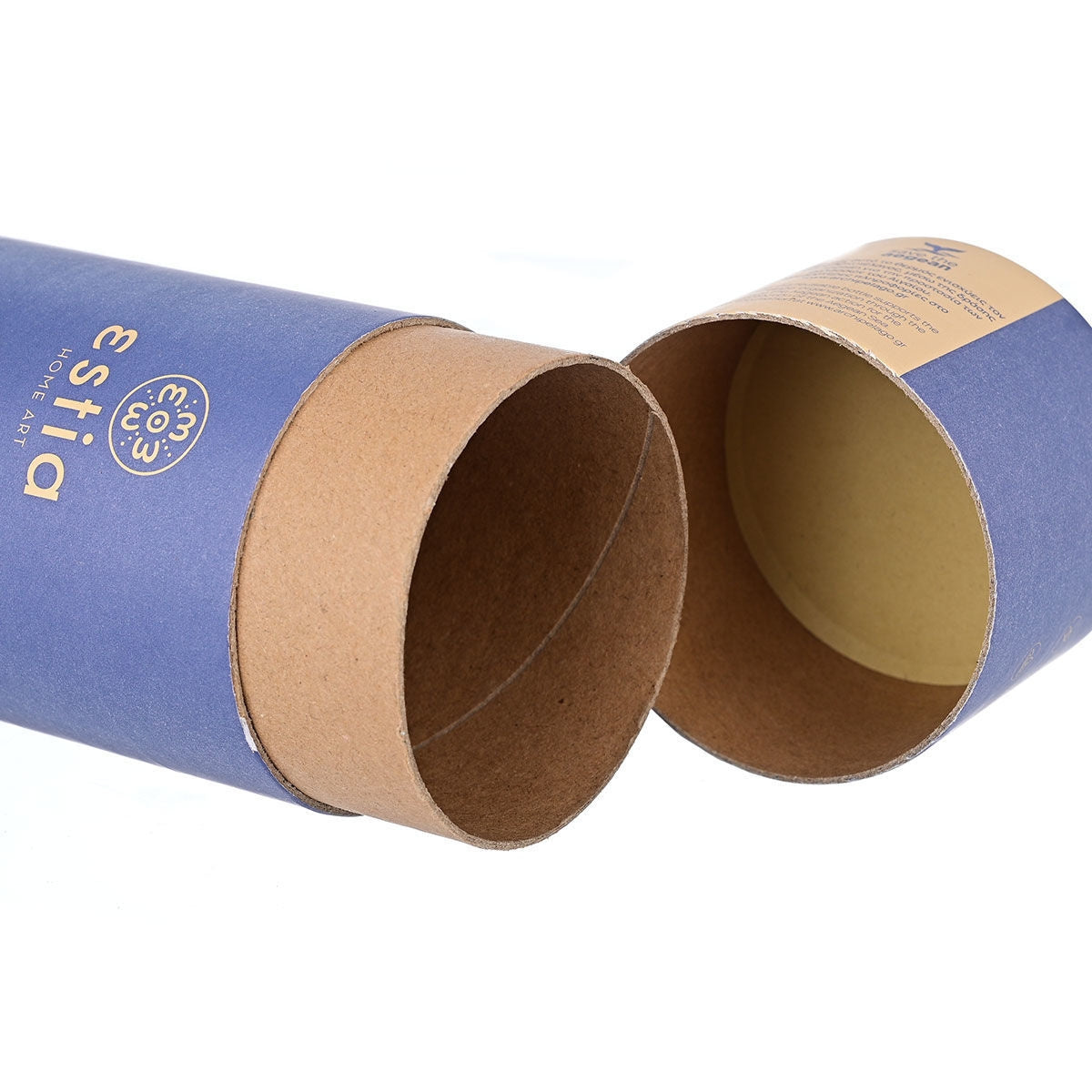 Estia Travel Cup Save The Aegean Ποτήρι Θερμός με Καλαμάκι Denim Blue - 300ml