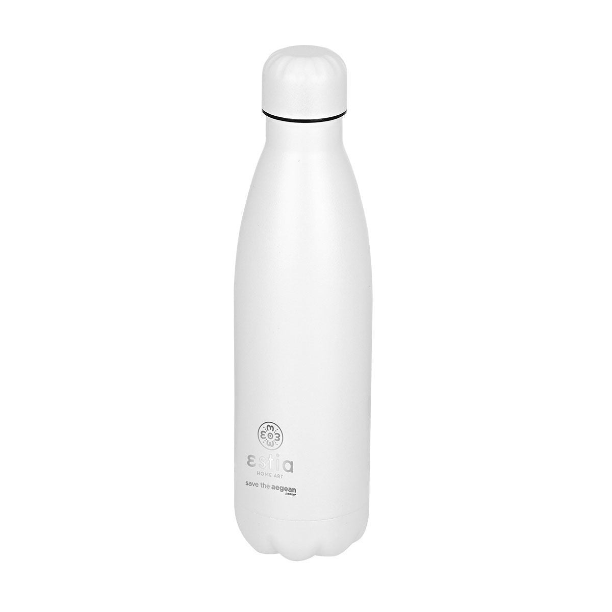 Estia Travel Flask Save Aegean Μπουκάλι Θερμός Matte White - 500ml