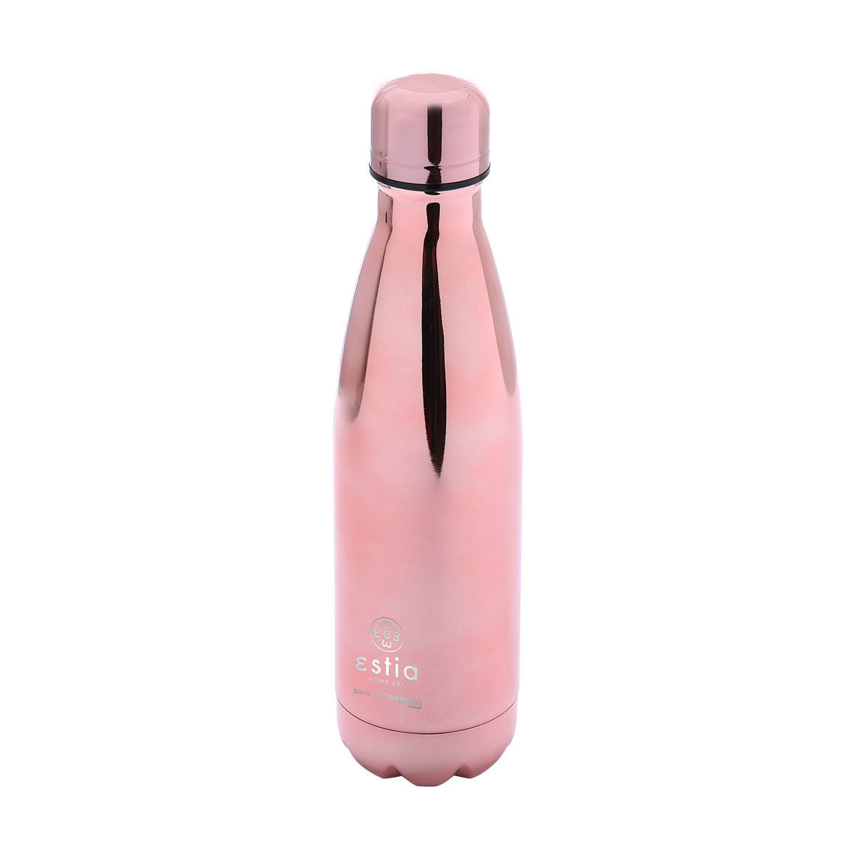 Estia Travel Flask Save Aegean Μπουκάλι Θερμός Rose Gold - 500ml