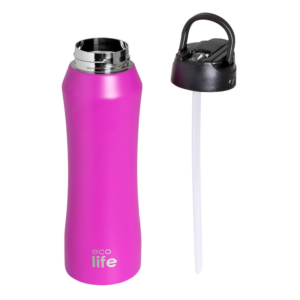 Ecolife Μπουκάλι Θερμός με Εσωτερικό Καλαμάκι - 500ml