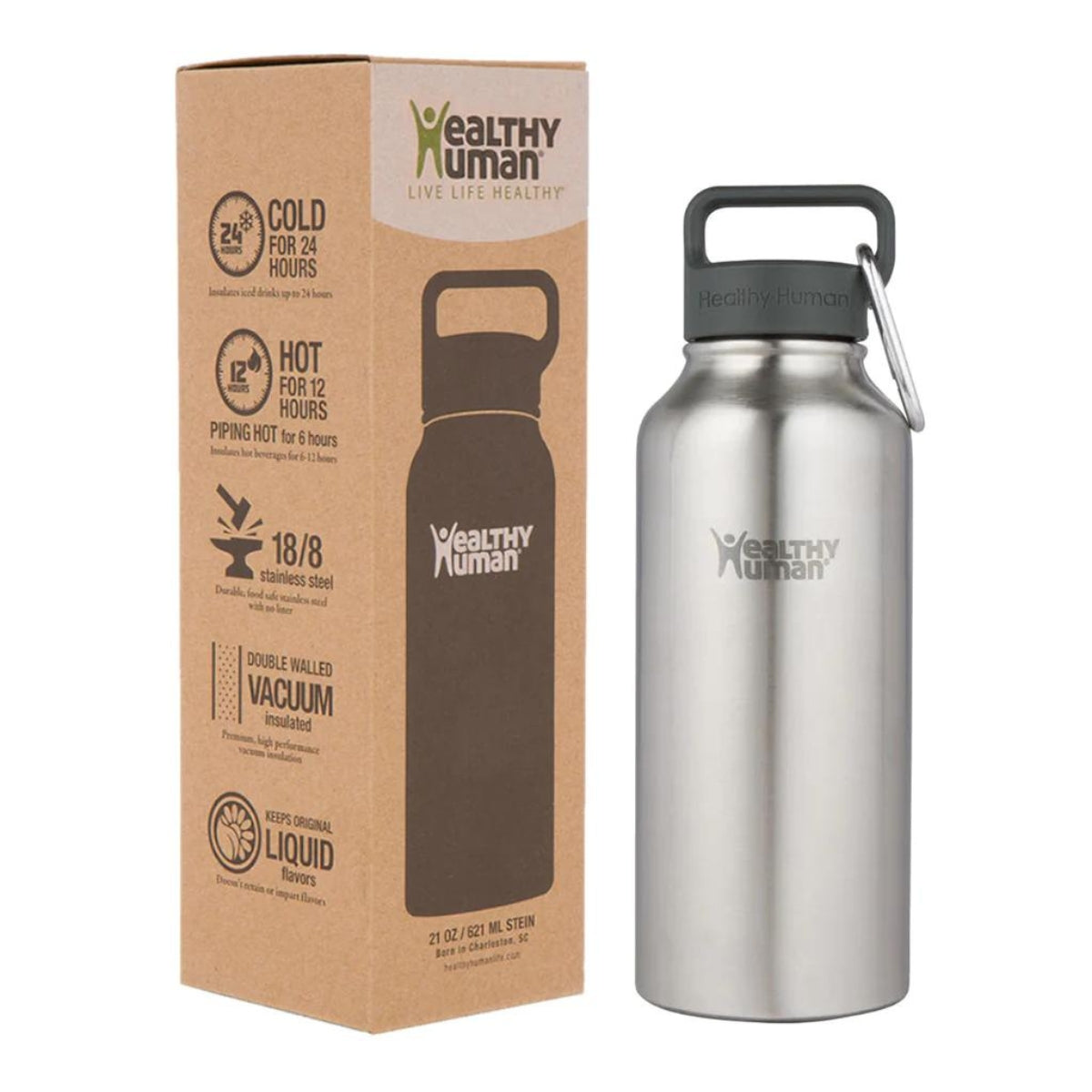 Healthy Human Μπουκάλι Θερμός Stein Bottle Brushed Steel - 946ml