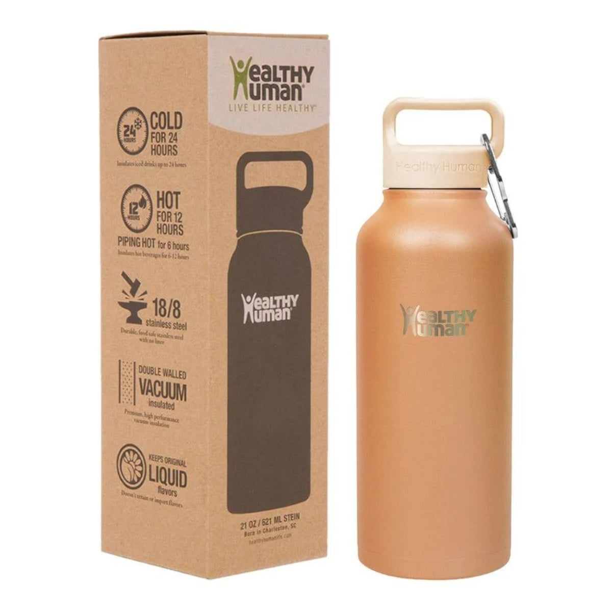 Healthy Human Μπουκάλι Θερμός Mocha - 946ml