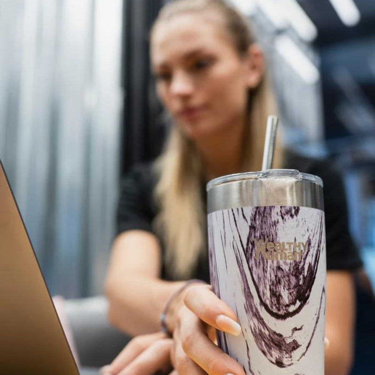 Healthy Human Ποτήρι Θερμός Cruiser Tumbler Orchid Driftwood με Καλαμάκι - 591ml