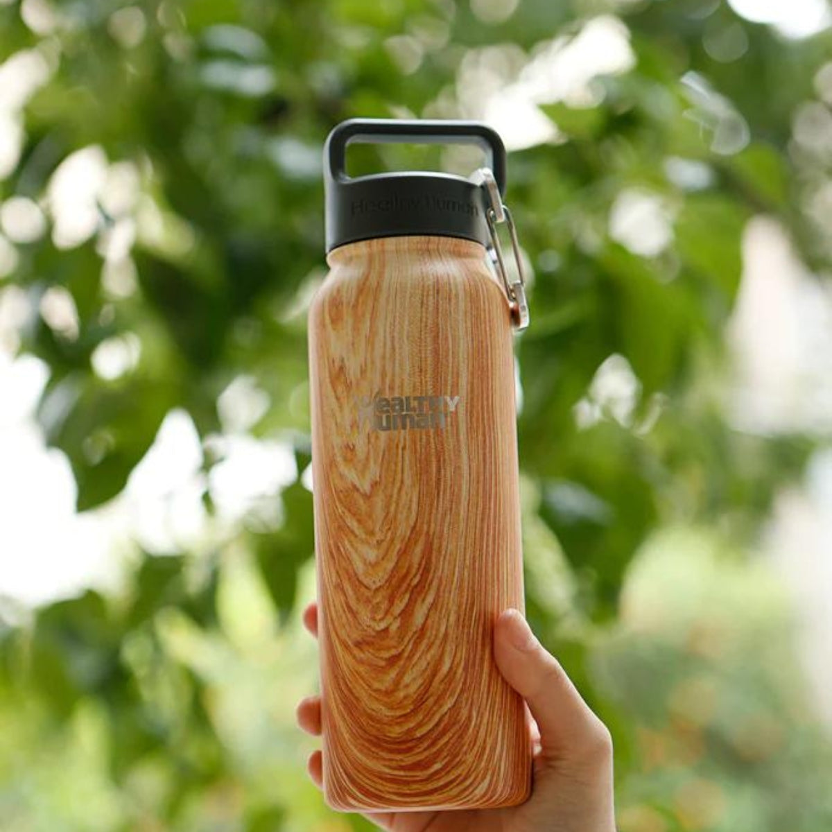 Healthy Human Μπουκάλι Θερμός Stein Bottle Natural Wood - 621ml