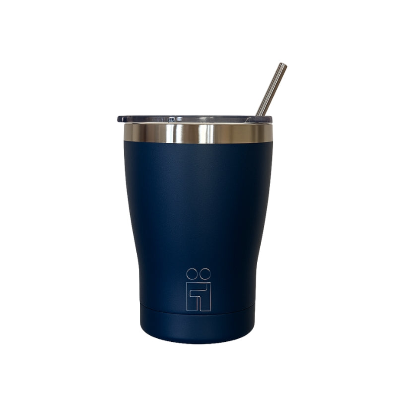 Hugs Coffee Cup Ποτήρι Θερμός με Διπλό Καλαμάκι & Βουρτσάκι - 350ml