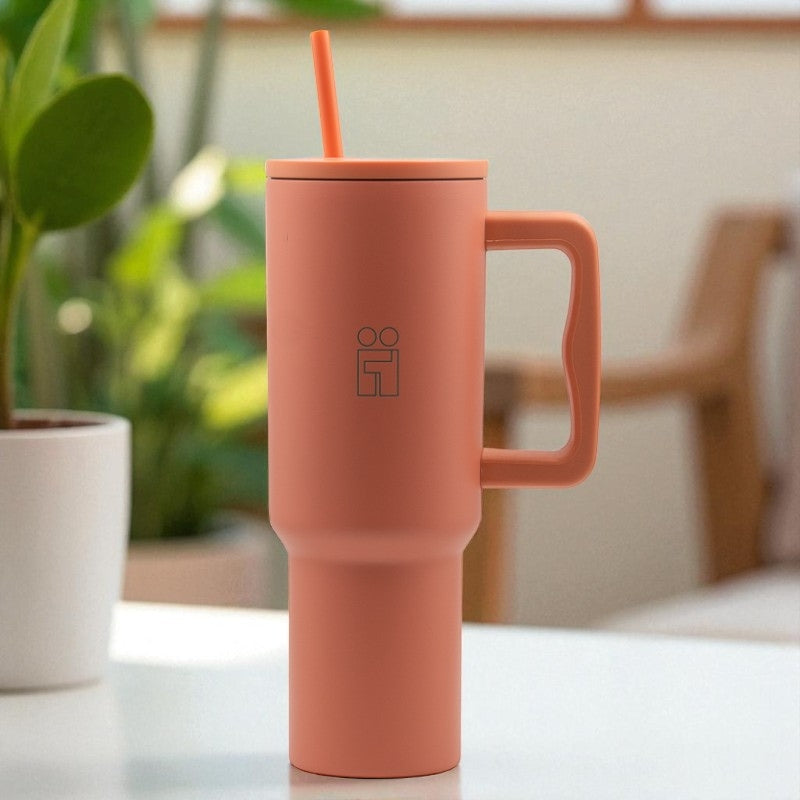Hugs My Tumbler Ποτήρι Θερμός με Καλαμάκι - 1200ml