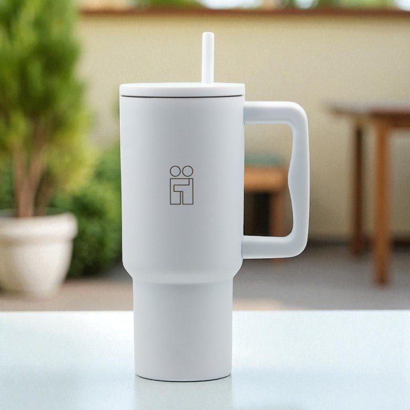 Hugs My Tumbler Ποτήρι Θερμός με Καλαμάκι - 900ml