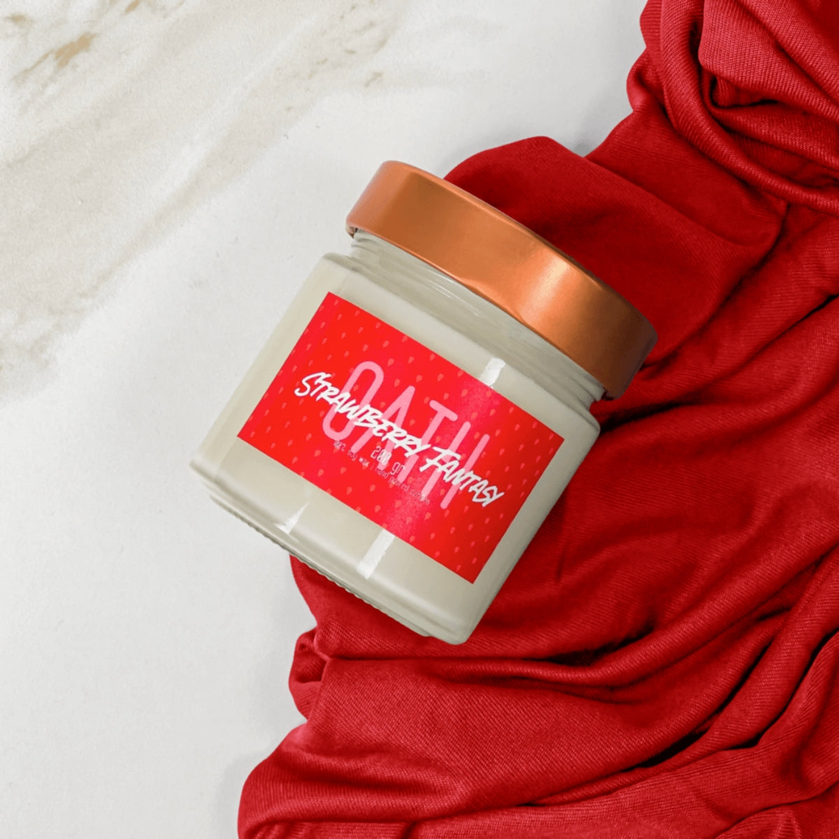Oath Candle από Κερί Σόγιας με Άρωμα Φράουλα Strawberry Fantasy