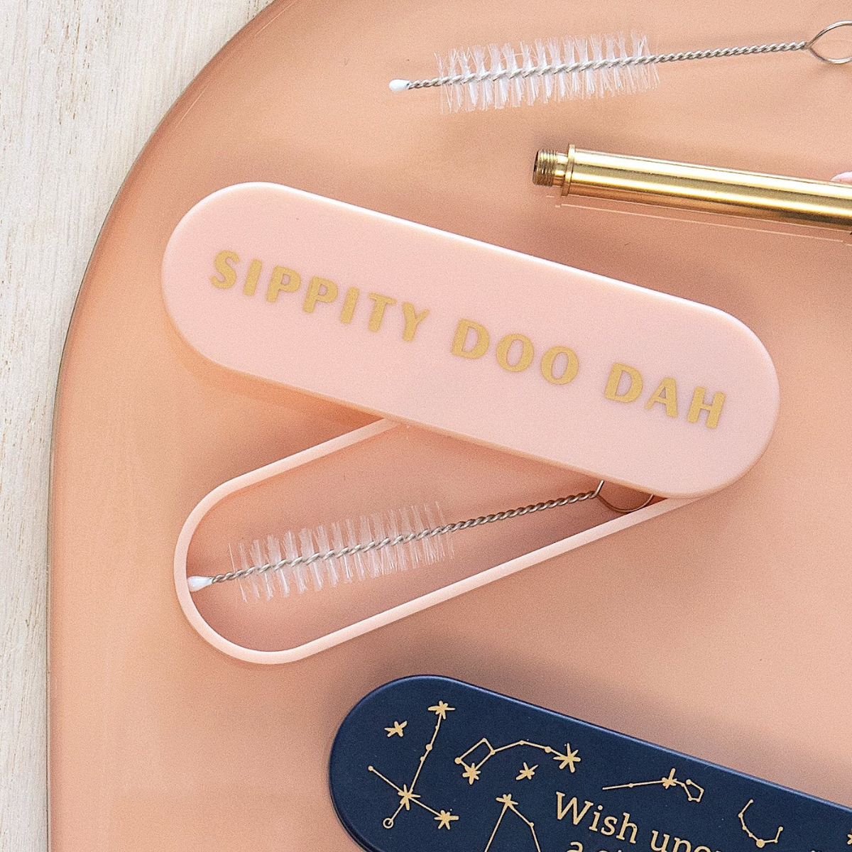 Designworks Φορητό Μεταλλικό Καλαμάκι με Θήκη Strawsome