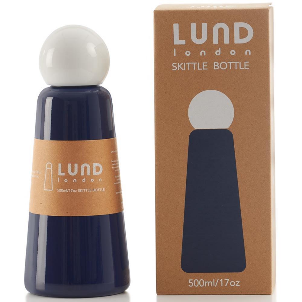 Lund London Skittle Μπουκάλι Θερμός Indigo & White - 500ml