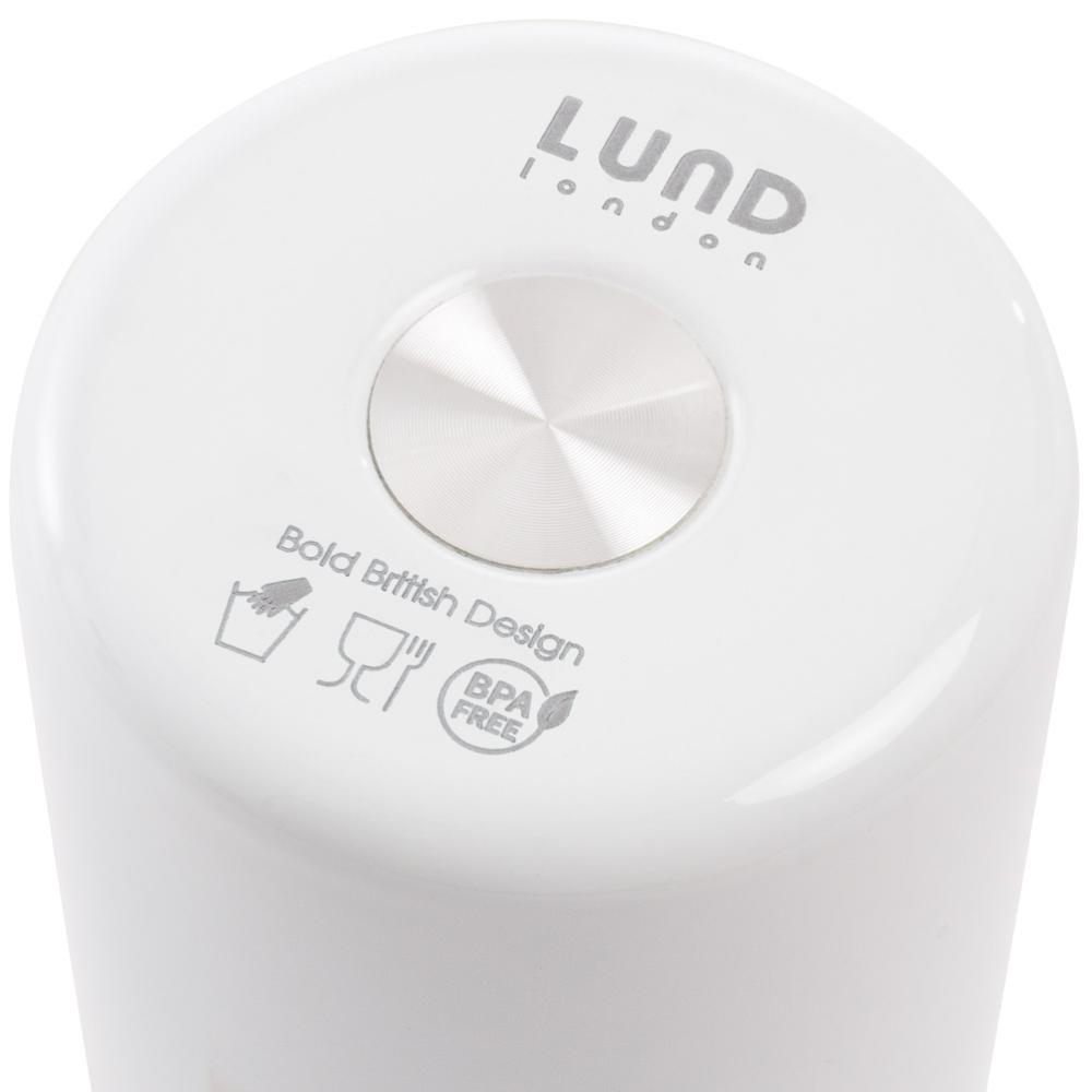 Lund London Skittle Μπουκάλι Θερμός Άσπρο & Λευκό 500ml