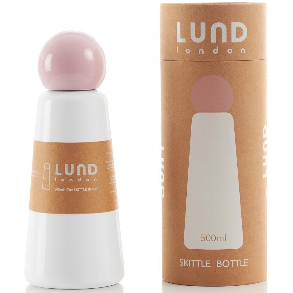 Lund London Skittle Μπουκάλι Θερμός Άσπρο & Λευκό 500ml
